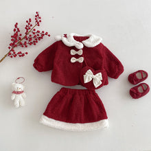 將圖片載入圖庫檢視器 ZDT5240TG冬季娃娃領拜年套裝｜加厚兩件式
