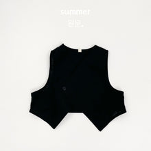 將圖片載入圖庫檢視器 1555SE- 夏季V領不規則背心外套
