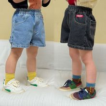 將圖片載入圖庫檢視器 XK260981PA-夏季｜牛仔寬鬆｜短褲
