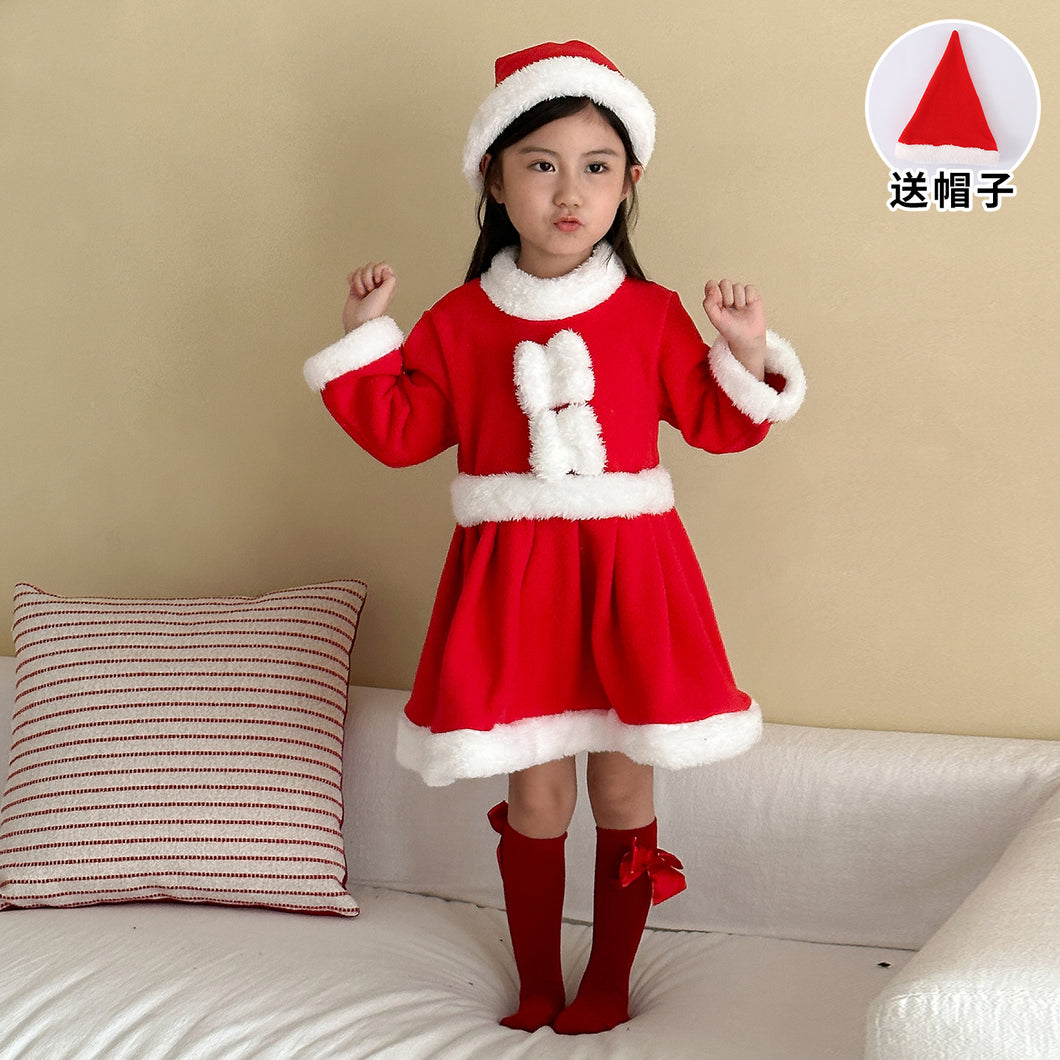 DQ250655TG-秋冬季聖誕老人造型表演服套裝