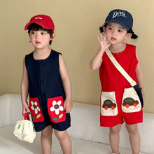 將圖片載入圖庫檢視器 XL260872LS-夏季純棉連身衣
