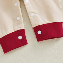 將圖片載入圖庫檢視器 JQ-1957LS-秋冬歐美嬰幼兒毛巾繡花拼袖連體長袖爬服
