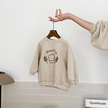 Load image into Gallery viewer, Y7308SE-Spring Korean style bread print round neck long-sleeved top &amp; long-sleeved butt 
