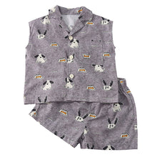將圖片載入圖庫檢視器 XZ260939TG-夏季｜無袖襯衫｜休閒短褲套裝
