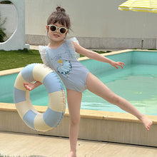Load image into Gallery viewer, 70909LS-夏日連身公主吊帶度假速乾泳裝
