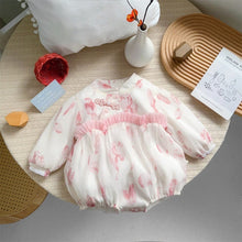 Load image into Gallery viewer, 2401407LS-Spring and Autumn Chinese Style Chiffon Ink Printing Bodysuit
