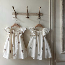 Load image into Gallery viewer, Y6513DS-Summer cotton embroidered flying sleeve dress 
