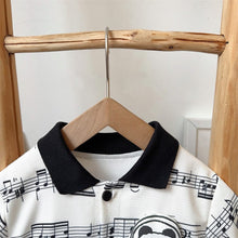 將圖片載入圖庫檢視器 2401204LS-春季翻領可愛唱歌熊貓爬服
