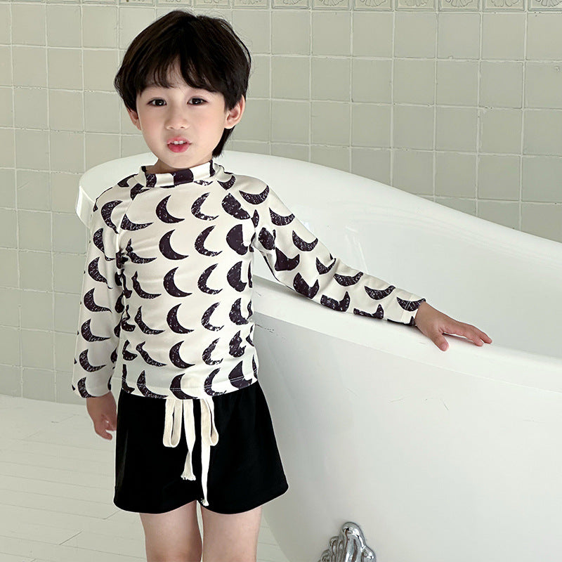70901TG-夏季男女寶寶長袖防曬泳裝