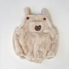 Load image into Gallery viewer, Y5230LS-Winter Cute Bear Plush Single Pocket Sling Bodysuit 
