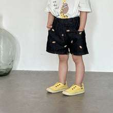 將圖片載入圖庫檢視器 XK260899PA-夏季刺繡牛仔五分短褲

