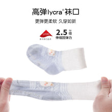 將圖片載入圖庫檢視器 B1009AC-春夏嬰兒網眼薄款卡通拼色中筒地板

