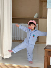 將圖片載入圖庫檢視器 CJ260869TG-春秋季兒童純棉格子家居兩件套
