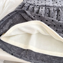 Load image into Gallery viewer, H10663DS-冬季波點加絨公主款背心裙&amp;內搭上衣
