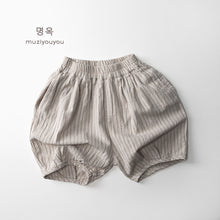 將圖片載入圖庫檢視器 25159PA-夏季韓版兒童棉麻燈籠五分褲
