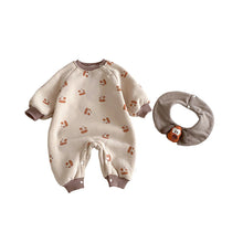 將圖片載入圖庫檢視器 ZDL5184LS-冬季條紋羊駝絨加絨連體爬服
