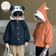 Load image into Gallery viewer, DW250669SE-秋冬季造型動物加絨厚棉排釦外套
