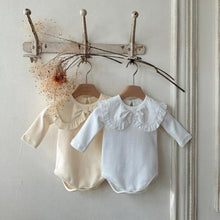 將圖片載入圖庫檢視器 Y9609LS-春季嬰兒荷葉大翻領三角包屁
