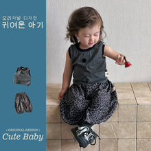 將圖片載入圖庫檢視器 M627176TG-夏季｜豹紋防蚊｜短褲套裝
