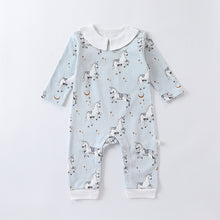 Load image into Gallery viewer, D23290LS-Autumn long-sleeved cotton unicorn crawling suit (without hat) 
