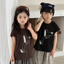 Load image into Gallery viewer, 26X14SE-夏季｜卡通坑條｜兒童背心短袖T恤
