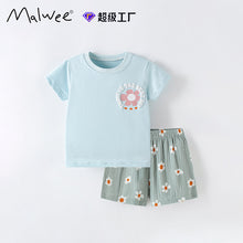 將圖片載入圖庫檢視器 10196TG-夏季圓領短袖休閒套裝
