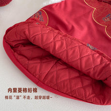 Load image into Gallery viewer, ZDQ5637DS-冬季夾棉拜年洋裝｜中國風背心裙
