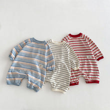 Load image into Gallery viewer, ZCL6183LS-春季條紋長袖連體爬服
