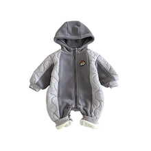 將圖片載入圖庫檢視器 ZDL5185LS-冬季奧粒絨連身衣｜貼標夾棉爬服
