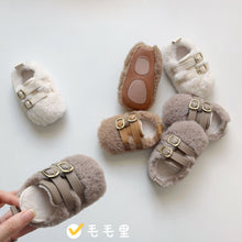 將圖片載入圖庫檢視器 X986AC-冬季加絨毛毛保暖軟底鞋
