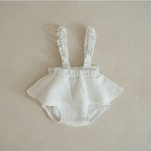 Load image into Gallery viewer, Y9553LS-Summer Girls Jacquard Bubble Skirt Strap Sweater + Hat 
