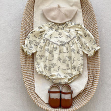 Load image into Gallery viewer, K2772LS-Autumn Corduroy Floral Long Sleeve Triangle Bodysuit 
