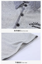 將圖片載入圖庫檢視器 CQ260851TG-春秋季格子翻領運動兩件套&amp;連衣裙
