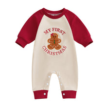 將圖片載入圖庫檢視器 JQ-1957LS-秋冬歐美嬰幼兒毛巾繡花拼袖連體長袖爬服
