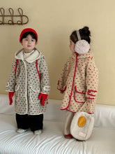 Load image into Gallery viewer, DW250618SE-秋冬季圓點羊羔毛中版長口袋連帽外套
