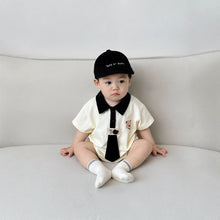 Load image into Gallery viewer, 51402LS-Summer Korean style short-sleeved gentleman&#39;s style bodysuit 
