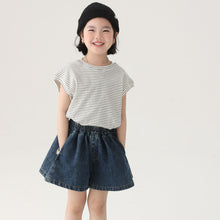 Load image into Gallery viewer, BB2514PCW-夏季｜條紋落肩｜短袖T恤
