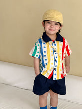 Load image into Gallery viewer, XQ260731TG-夏季｜波點印花｜襯衫套裝
