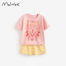 將圖片載入圖庫檢視器 111077TG-夏季女童短袖短褲套裝
