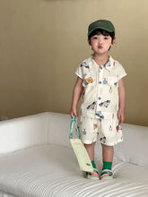 將圖片載入圖庫檢視器 XZ260923TG-夏季純棉襯衫短褲套裝
