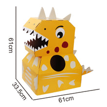 將圖片載入圖庫檢視器 6623AC-萬聖節穿戴式兒童紙盒飛機玩具紙箱恐龍DIY幼兒園手工製作戶外遊戲玩具

