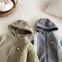 將圖片載入圖庫檢視器 ZDL5185LS-冬季奧粒絨連身衣｜貼標夾棉爬服
