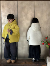 將圖片載入圖庫檢視器 2025D191SE-冬季韓版立領壓紋加厚休閒連帽外套
