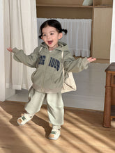 將圖片載入圖庫檢視器 CZ260863TG-春秋季復古字母連帽休閒兩件套
