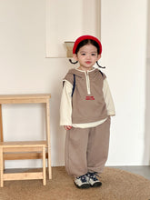 將圖片載入圖庫檢視器 CZ260890TG-春秋季連帽辦拉鍊背心休閒三件套裝
