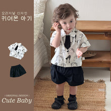 將圖片載入圖庫檢視器 M627100TG-夏季｜純棉襯衫｜短褲套裝
