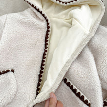 Load image into Gallery viewer, H10622LS-冬季可愛耳朵加絨連身爬服
