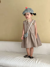 Load image into Gallery viewer, XQ260720TG-夏季條紋兄妹短袖洋裝&amp;套裝
