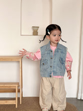 將圖片載入圖庫檢視器 CB260802SE-春秋牛仔休閒馬甲背心
