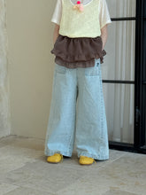 Load image into Gallery viewer, 2025X48PA-Summer Korean solid color casual wide denim pants
